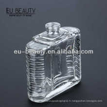 Flat Clear Square Bouteilles en verre de parfum 100ml